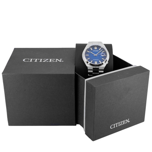  Shop Authentic Citizen Tsuyosa Automatic Dark Blue Dial Silver Steel Strap Watch For Men - NJ0151-88L - Luxxuri