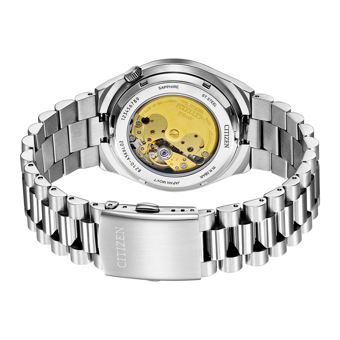  Shop Authentic Citizen Tsuyosa Automatic Oatmeal White Dial Silver Steel Strap Watch For Men - NJ0151-88W - Luxxuri