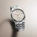  Shop Authentic Citizen Tsuyosa Automatic Oatmeal White Dial Silver Steel Strap Watch For Men - NJ0151-88W - Luxxuri