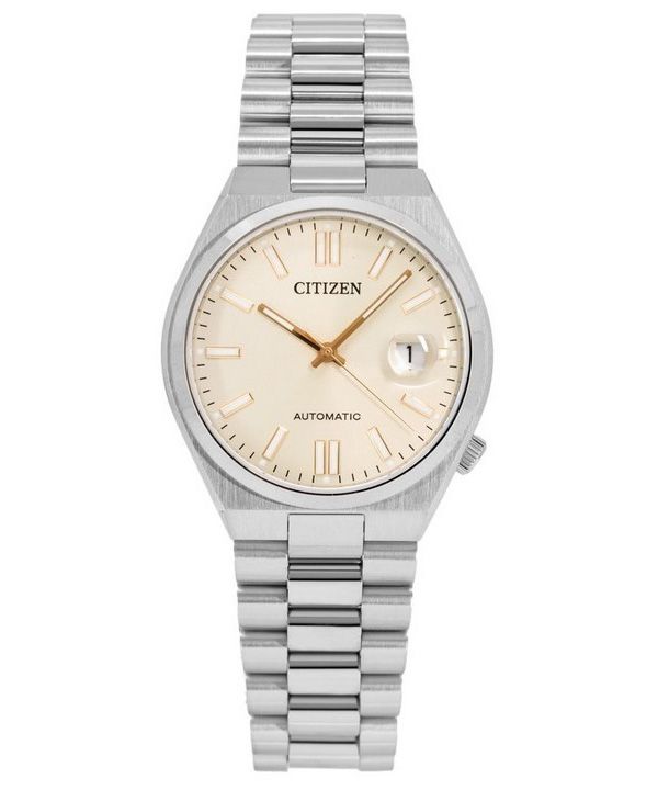  Shop Authentic Citizen Tsuyosa Automatic Oatmeal White Dial Silver Steel Strap Watch For Men - NJ0151-88W - Luxxuri