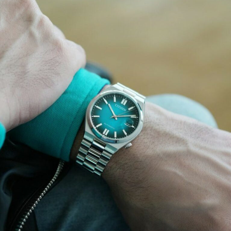  Shop Authentic Citizen Tsuyosa Automatic Blue Dial Silver Steel Strap Watch For Men - NJ0151-88X - Luxxuri