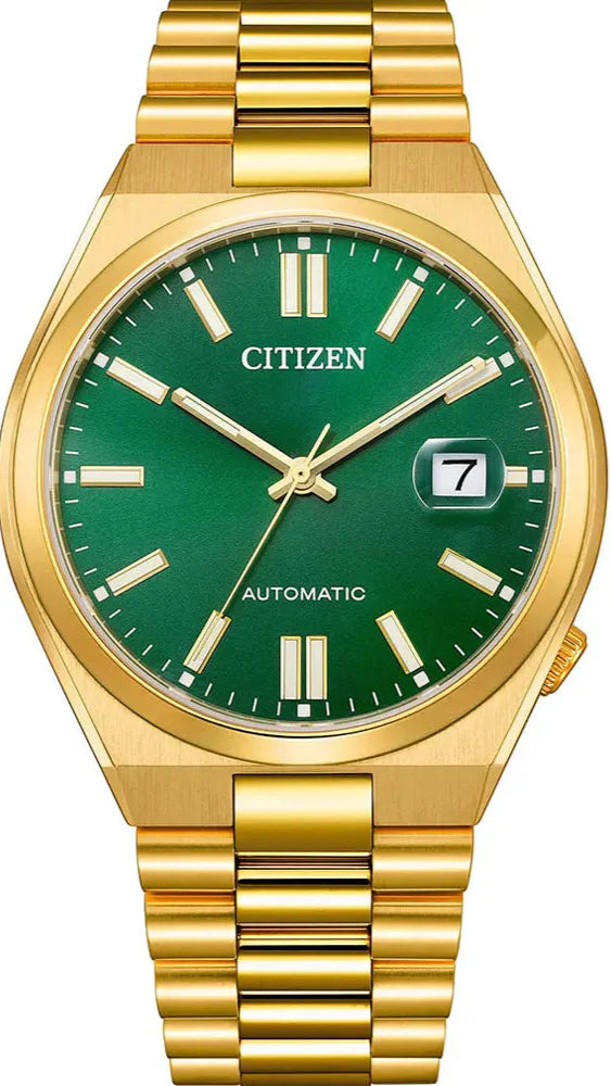  Shop Authentic Citizen Tsuyosa Automatic Green Dial Gold Steel Strap Watch For Men - NJ0152-51X - Luxxuri