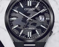  Shop Authentic Citizen Tsuyosa Automatic Camouflage Black Dial Black Steel Strap Watch For Men - NJ0155-87E - Luxxuri