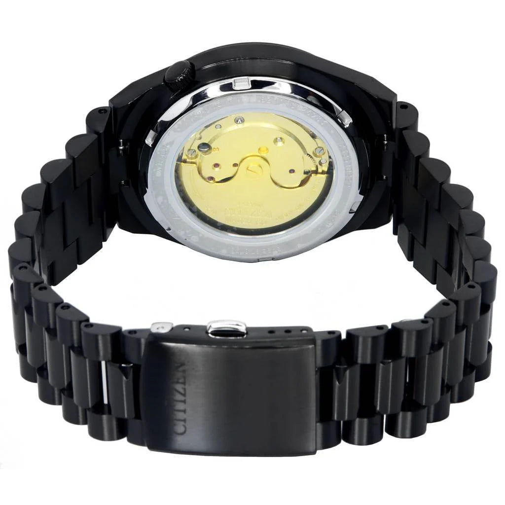  Shop Authentic Citizen Tsuyosa Automatic Camouflage Black Dial Black Steel Strap Watch For Men - NJ0155-87E - Luxxuri