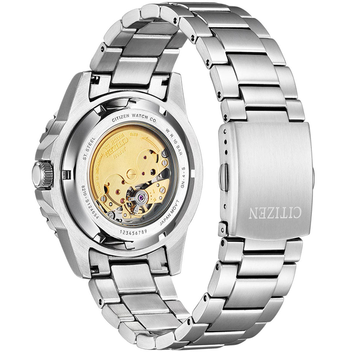  Shop Authentic Citizen x Pantone Automatic Blue Dial Silver Steel Strap Watch For Men - NJ0158-89L - Luxxuri