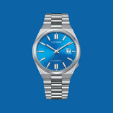  Shop Authentic Citizen x Pantone Automatic Blue Dial Silver Steel Strap Watch For Men - NJ0158-89L - Luxxuri