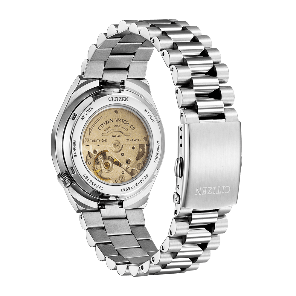  Shop Authentic Citizen x Pantone Automatic Dreamy Pink Dial Silver Steel Strap Watch For Men - NJ0158-89X - Luxxuri