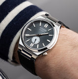  Shop Authentic Citizen Tsuyosa Automatic Grey Dial Black Leather Strap Watch for Men - NK5010-01H - Luxxuri