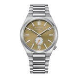  Shop Authentic Citizen Tsuyosa Automatic Titanium Yellow Dial Silver Steel Strap Watch For Men - NK5010-51X - Luxxuri