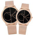  Shop Authentic Calvin Klein Minimal Black Dial Rose Gold Mesh Bracelet Watch for Men - K3M21621 - Luxxuri