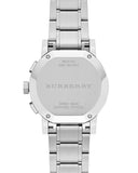  Shop Authentic Burberry City Chronograph White Dial Silver Steel Strap Watch For Women - BU9700 - Luxxuri
