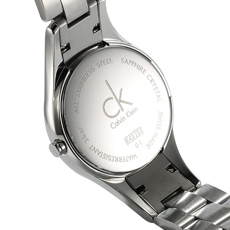  Shop Authentic Calvin Klein Simplicity Diamonds Black Dial Silver Steel Strap Watch for Women - K4323102 - Luxxuri
