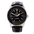  Shop Authentic Breitling Automatic 41mm Black Dial Black Leather Strap Watch for Men - A17326241B1P1 - Luxxuri