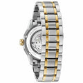  Shop Authentic Bulova BVA Skeleton Silver Dial Two Tone Steel Strap Watch for Men - 98A230 - Luxxuri