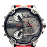  Shop Authentic Diesel Mr Daddy 2.0 Chronograph Grey Dial Red Rubber Strap Watch For Men - DZ7423 - Luxxuri