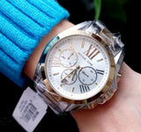  Shop Authentic Michael Kors Bradshaw Silver Dial Two Tone Steel Strap Watch for Women - MK5627 - Luxxuri