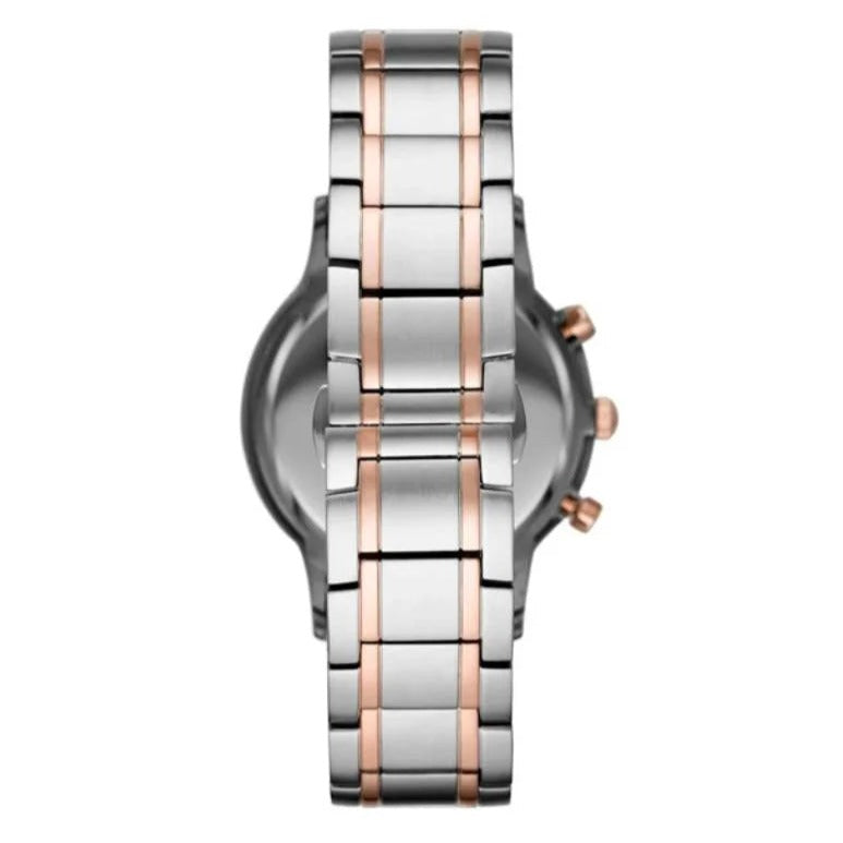  Shop Authentic Emporio Armani Renato Chronograph Blue Dial Two Tone Steel Strap Watch For Men - AR80025 - Luxxuri