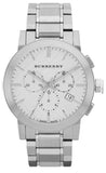 Shop Authentic Burberry The City Chronograph Silver Dial Silver Steel Strap Watch for Men - BU9350 - Luxxuri