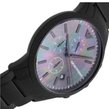  Shop Authentic Emporio Armani Renato Chronograph Mother of Pearl Black Dial Black Steel Strap Watch For Men - AR11275 - Luxxuri