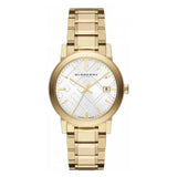  Shop Authentic Burberry The City Silver Dial Gold Steel Strap Unisex Watch - BU9003 - Luxxuri