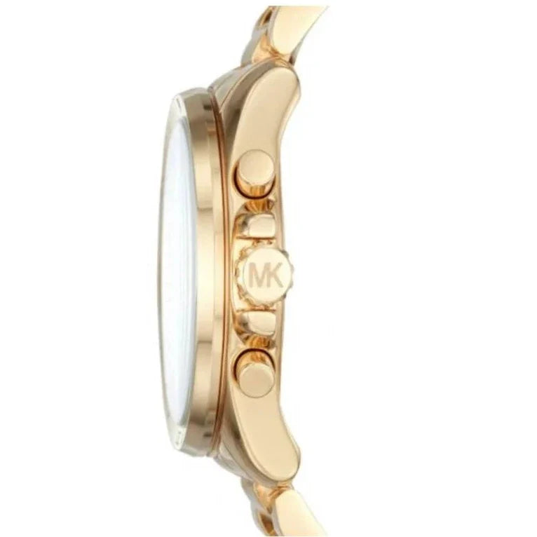  Shop Authentic Michael Kors Brecken Chronograph Gold Dial Gold Steel Strap Watch For Women - MK6366 - Luxxuri