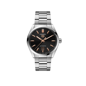  Shop Authentic Tag Heuer Carrera Black Dial Silver Steel Strap Watch for Men - WBN2113.BA0639 - Luxxuri