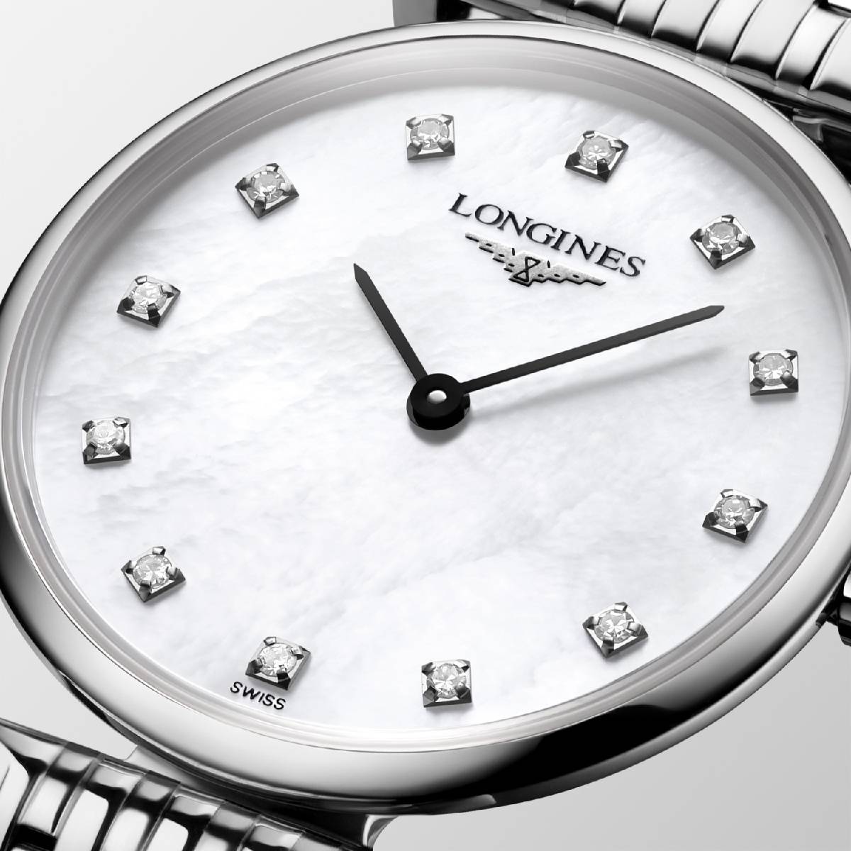  Shop Authentic Longines La Grande Classique Diamonds White Dial Silver Steel Strap Watch for Women - L4.209.4.87.6 - Luxxuri