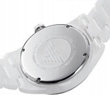  Shop Authentic Emporio Armani Ceramica White Mother of Pearl Dial Stainless Steel Strap Watch For Women - AR1426 - Luxxuri