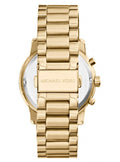  Shop Authentic Michael Kors Cooper Chronograph White Dial Gold Steel Strap Watch For Women - MK5916 - Luxxuri