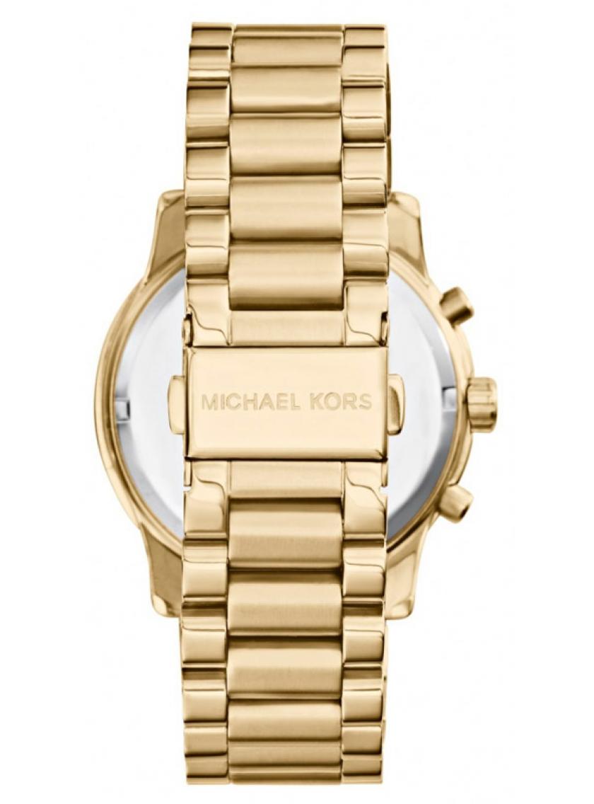  Shop Authentic Michael Kors Cooper Chronograph White Dial Gold Steel Strap Watch For Women - MK5916 - Luxxuri
