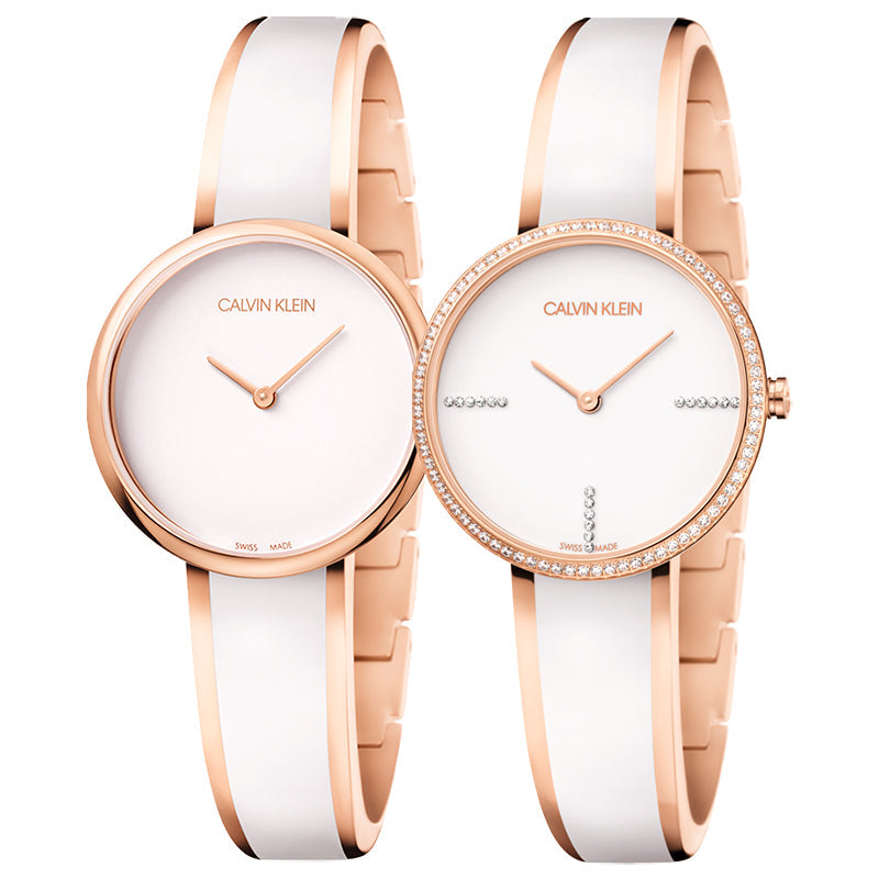  Shop Authentic Calvin Klein Seduce Seduction White Dial Two Tone Steel Strap Watch for Women - K4E2NX1T - Luxxuri