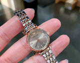  Shop Authentic Emporio Armani Gianni T Bar Grey Dial Two Tone Steel Strap Watch For Women - AR1841 - Luxxuri
