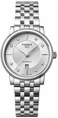  Shop Authentic Tissot Carson Premium Automatic Lady Diamonds Silver Dial Silver Steel Strap Watch for Women - T122.207.11.036.00 - Luxxuri