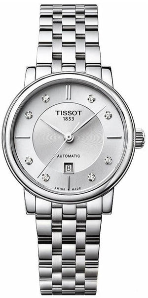  Shop Authentic Tissot Carson Premium Automatic Lady Diamonds Silver Dial Silver Steel Strap Watch for Women - T122.207.11.036.00 - Luxxuri
