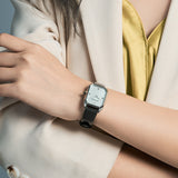 Shop Authentic Emporio Armani Gioia Analog Mother of Pearl Dial Black Leather Strap Watch For Women - AR11148 - Luxxuri