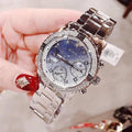  Shop Authentic Guess Confetti Diamonds Blue Dial Silver Steel Strap Watch for Women - W0774L6 - Luxxuri