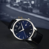  Shop Authentic Tissot T Classic Tradition Blue Dial Black Leather Strap Watch For Men - T063.610.16.047.00 - Luxxuri