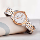  Shop Authentic Tissot T Classic Le Locle Automatic Lady Silver Dial Two Tone Steel Strap Watch For Women - T006.207.22.036.00 - Luxxuri