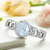  Shop Authentic Citizen Eco Drive Silver Stainless Steel Strap Watch For Women - EM0331-52 - Luxxuri