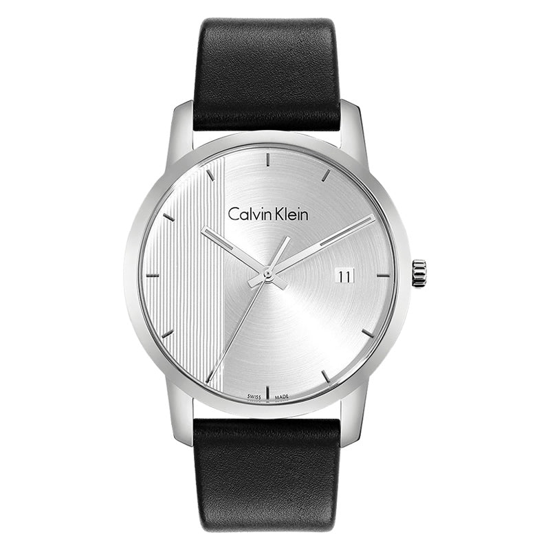  Shop Authentic Calvin Klein City Silver Dial Black Steel Strap Watch for Men - K2G2G1CX - Luxxuri