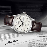  Shop Authentic Mido Multifort Automatic Silver Dial Black Leather Strap Watch For Men - M005.430.16.031.80 - Luxxuri