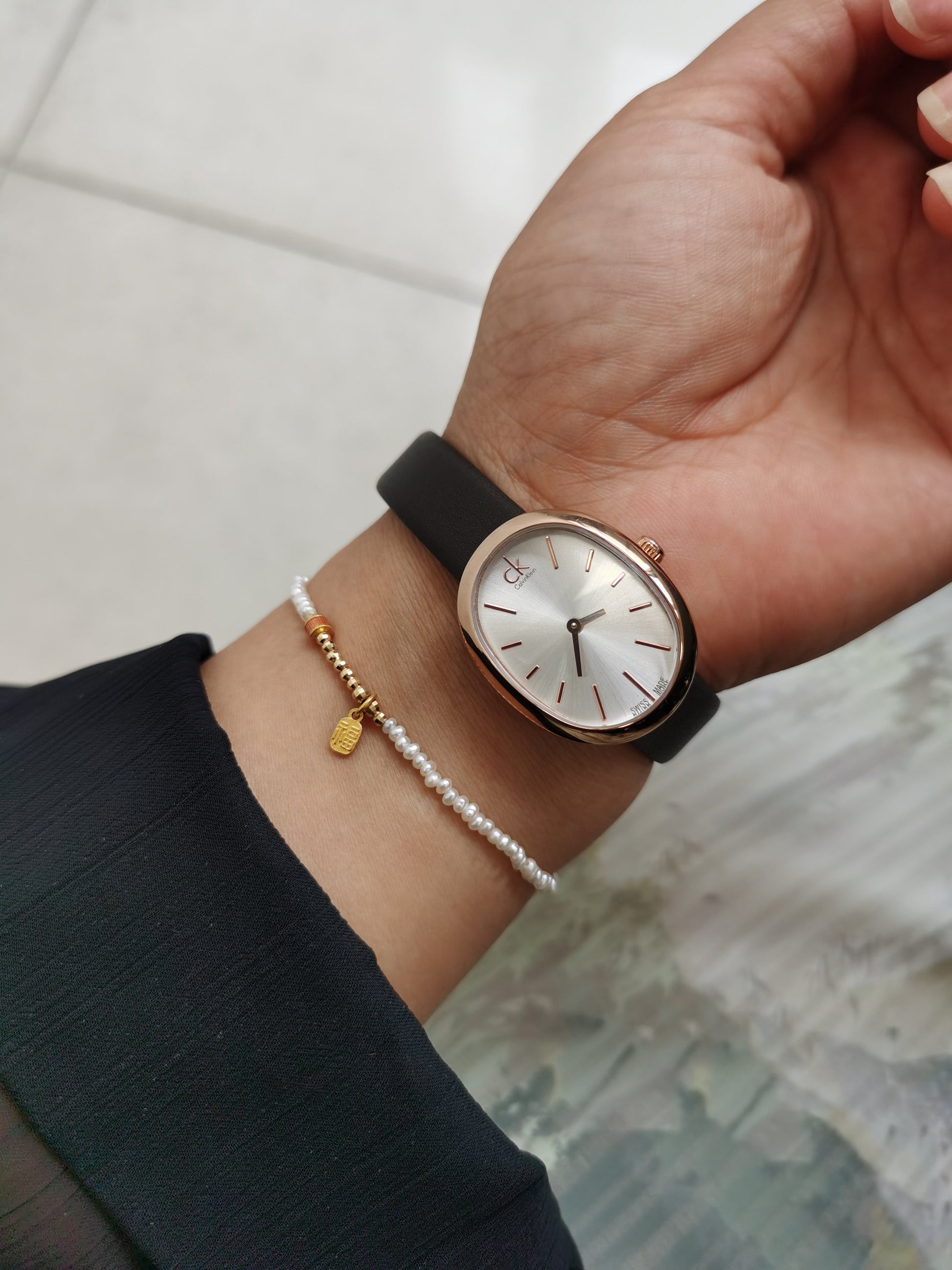  Shop Authentic Calvin Klein Incentive White Dial Brown Leather Strap Watch for Women - K3P236G6 - Luxxuri