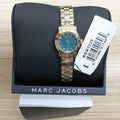  Shop Authentic Marc Jacobs Amy Dinky Blue Dial Gold Steel Strap Watch for Women - MBM3229 - Luxxuri