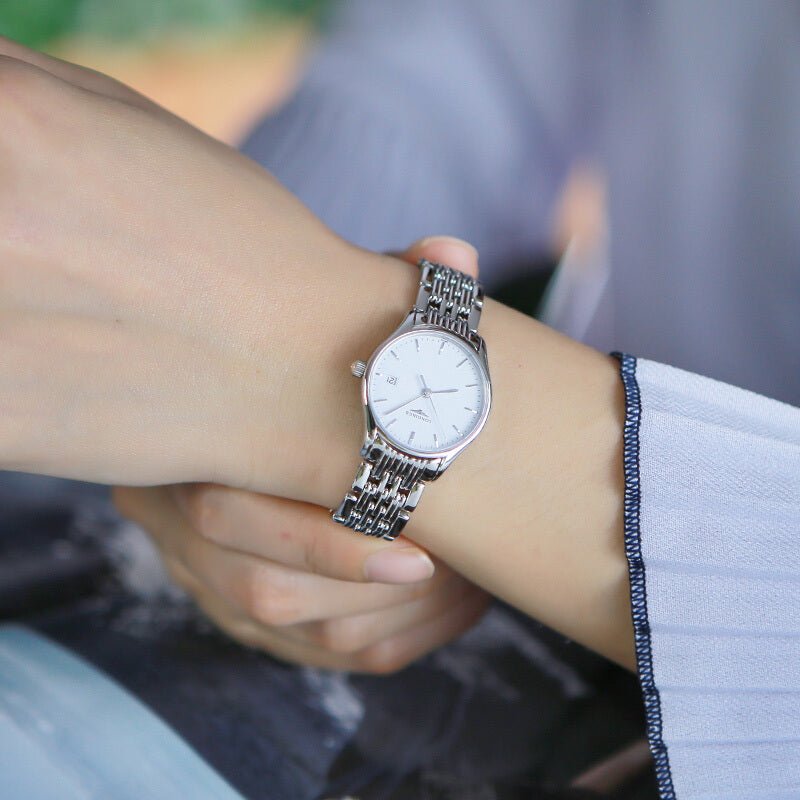  Shop Authentic Longines Lyre Classico 25mm White Dial Silver Stainless Steel Watch for Women - L4.259.4.12.6 - Luxxuri