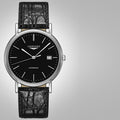  Shop Authentic Longines Presence 38.5mm Automatic Black Dial Black Leather Strap Watch for Men - L4.921.4.52.2 - Luxxuri