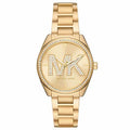  Shop Authentic Michael Kors Janelle Quartz Gold Dial Gold Steel Strap Watch For Women - MK7381 - Luxxuri
