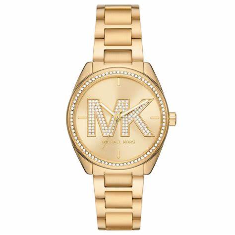 Shop Authentic Michael Kors Janelle Quartz Gold Dial Gold Steel Strap Watch For Women - MK7381 - Luxxuri