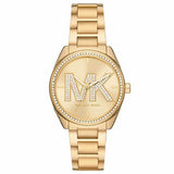  Shop Authentic Michael Kors Janelle Quartz Gold Dial Gold Steel Strap Watch For Women - MK7381 - Luxxuri
