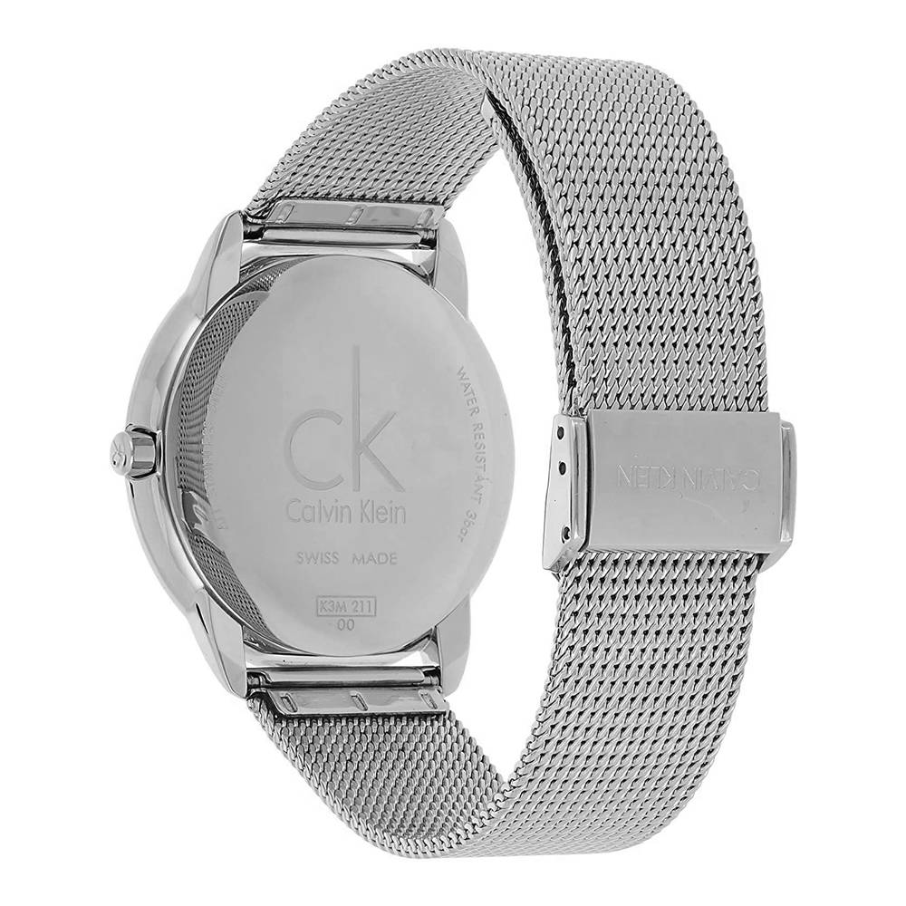  Shop Authentic Calvin Klein City Chronograph Black Dial Silver Mesh Bracelet Watch for Men - K2G2G121 - Luxxuri