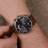  Shop Authentic Tommy Hilfiger Kane Grey Dial Brown Leather Strap Watch for Men - 1710398 - Luxxuri